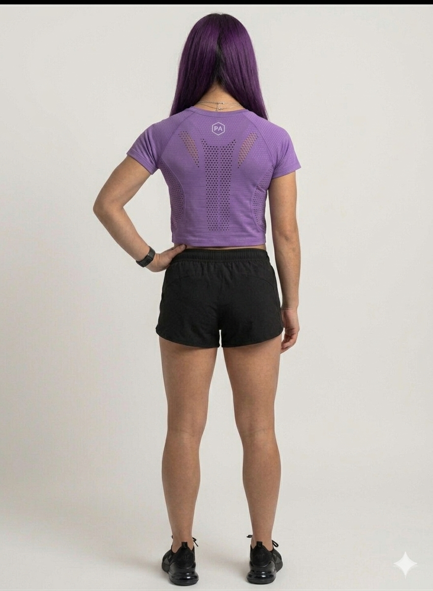 Women's Essential Crop Top Purple (Coming Soon)