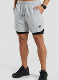 Men's Shorts 2 in 1 Grey