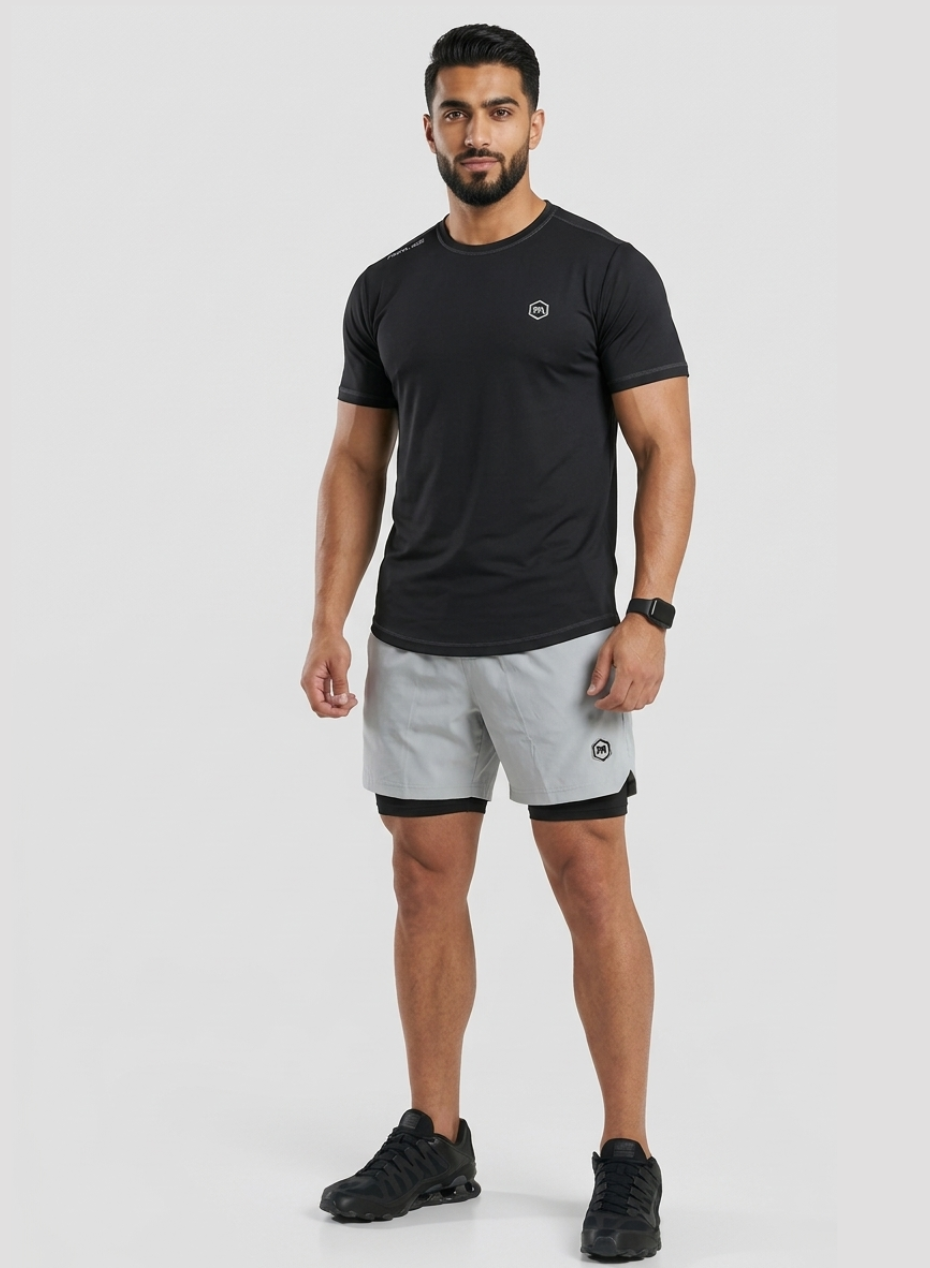 Men's Shorts 2 in 1 Grey