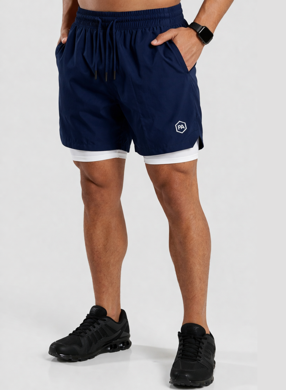 Men's Shorts 2 in 1 Navy
