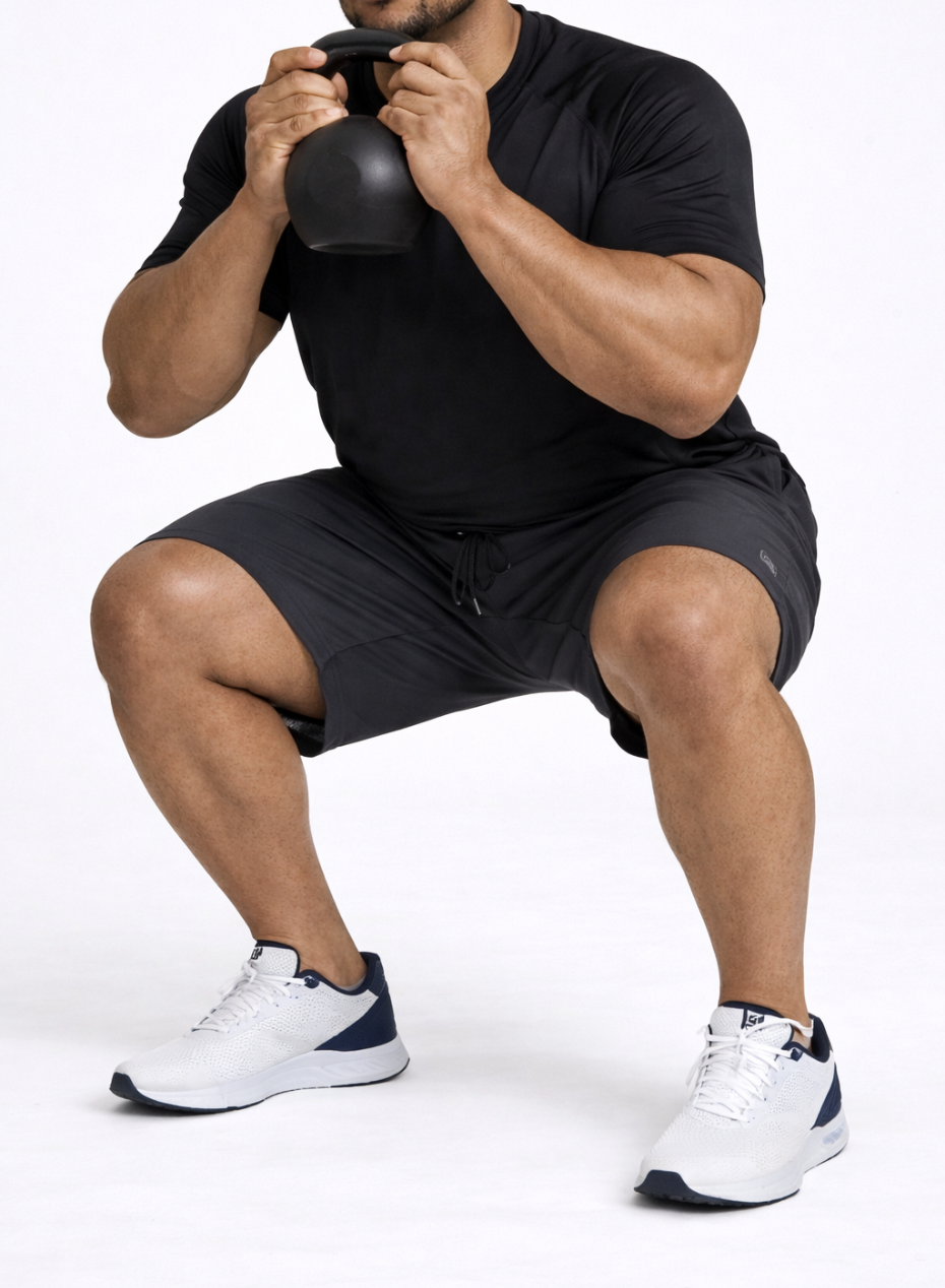 Plus Size Men's Shorts Training 1.0 Dark Grey