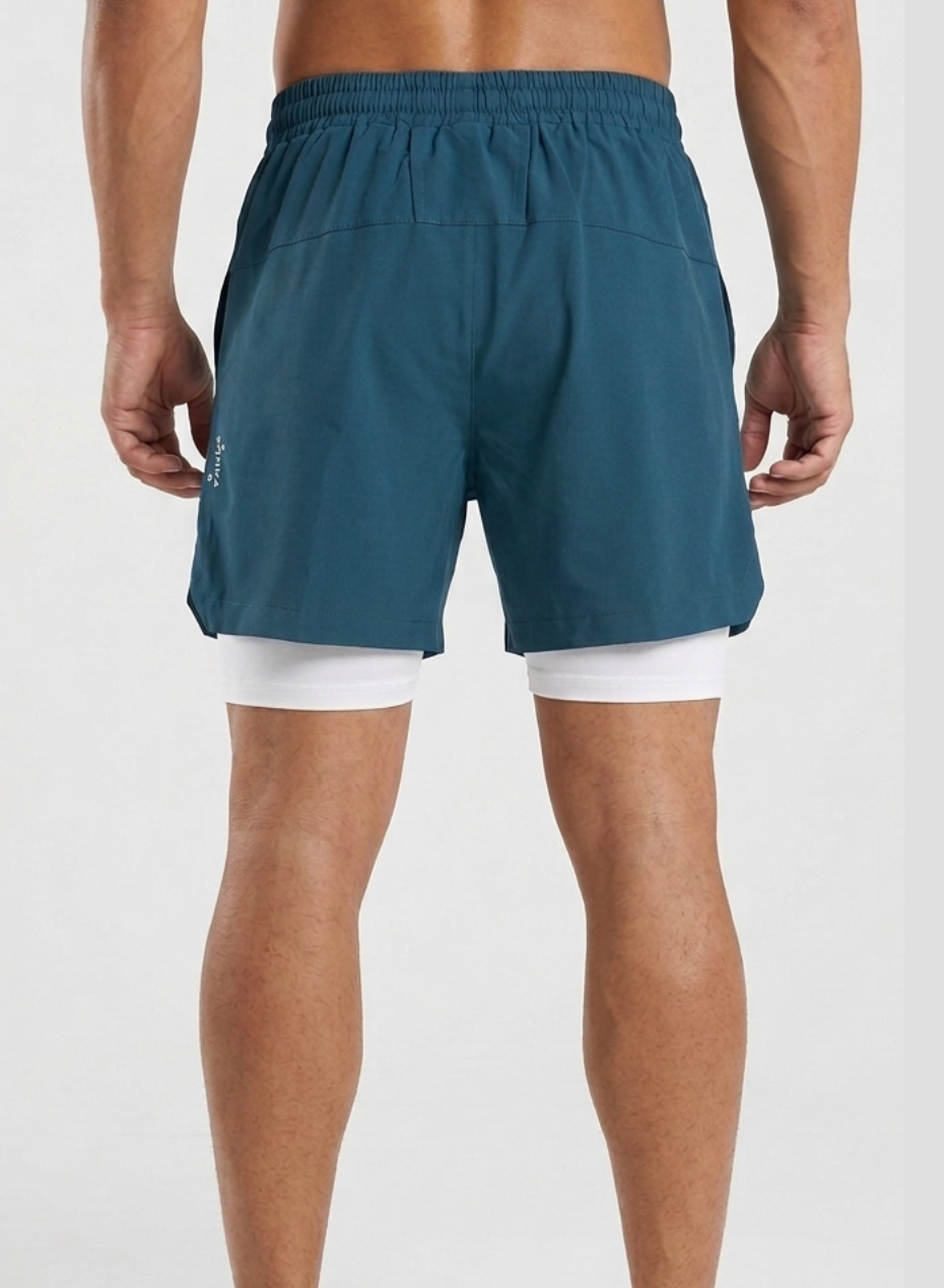 Men's Shorts 2 in 1 Blue