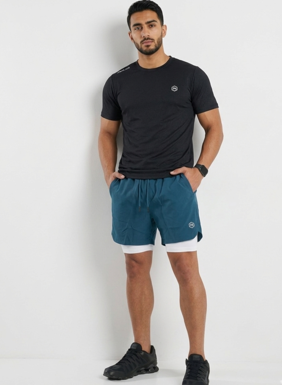 Men's Shorts 2 in 1 Blue