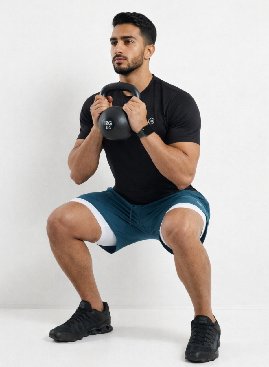 Men's Shorts 2 in 1 Blue