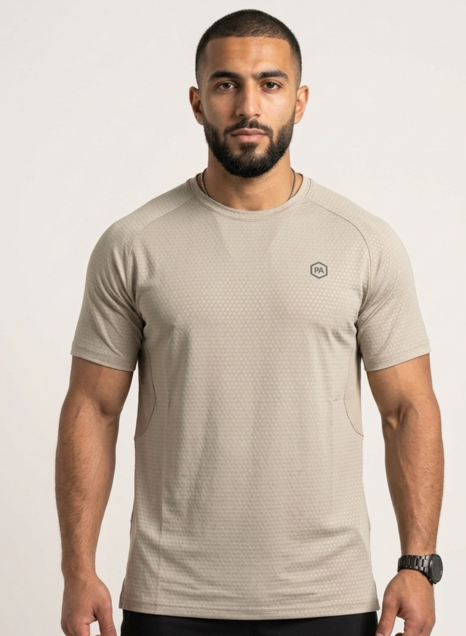 Men's Training Top Beige